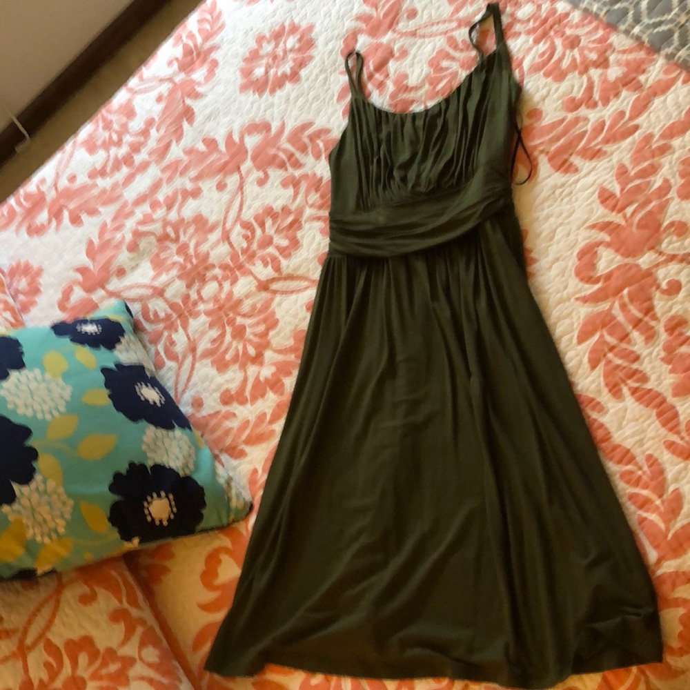 Kaileigh olive knit dress.